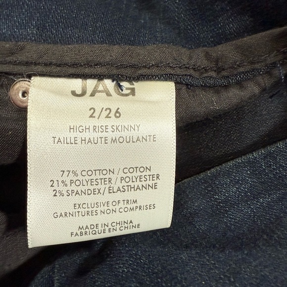 JAG Jeans Women Sz:2 High Rise Skinny Minimalist Capsule Clean Girl - Picture 5 of 8